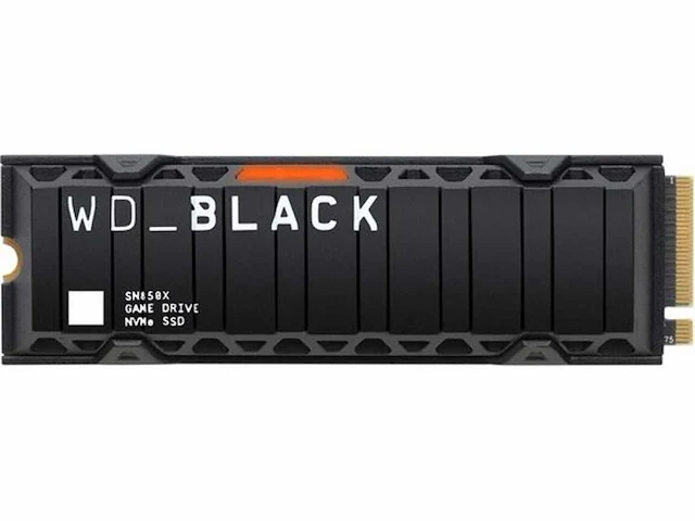 Western digital black sn850x - interne ssd met heatsink - nvme m.2 - ps5 compatibel - 1 tb - afbeelding 1 van  2