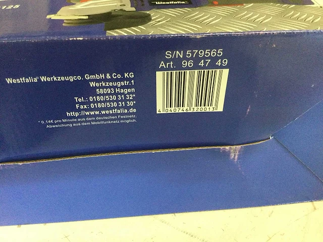 Westfalia - 18 volt - haakse slijpmachine op accu. - afbeelding 2 van  2