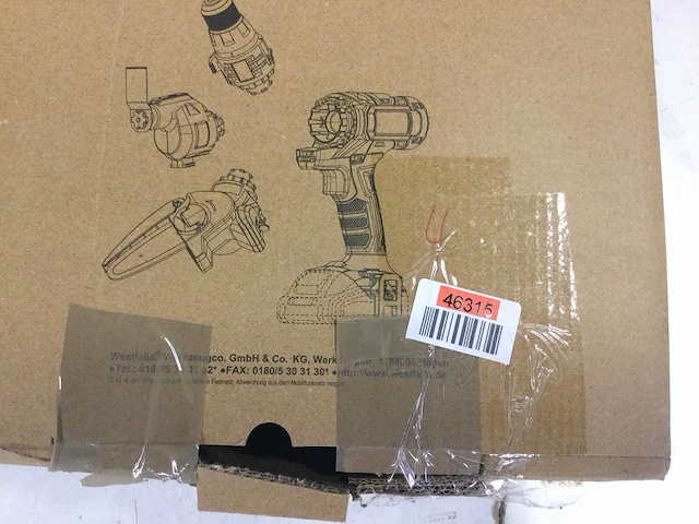 Westfalia - 600474 - 3 in 1 accu gereedschap 17 delig, zonder accu en oplader. (2x) - afbeelding 3 van  5