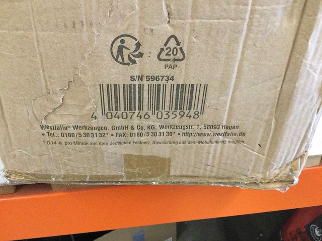 Westfalia - gereedschapskoffer inclusief 4 opbergdozen zonder inhoud. - afbeelding 3 van  3