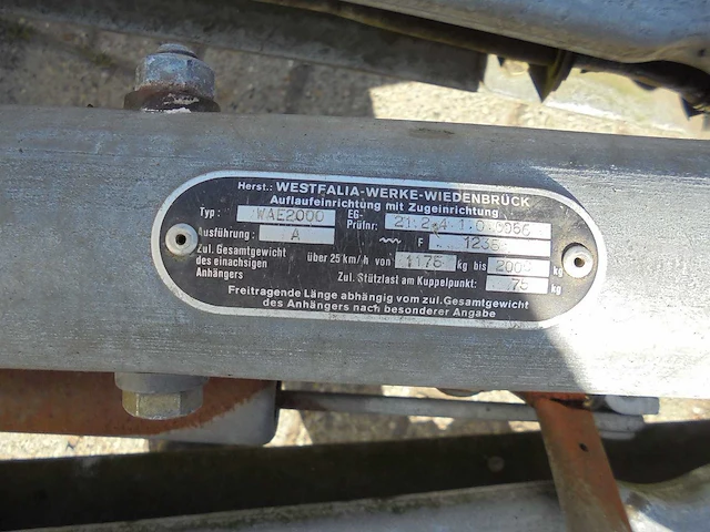 Westfalia - paarden trailer - aanhangwagen - afbeelding 10 van  10