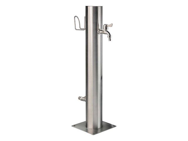 Westfalia - wasserwelten - waterzuil rvs met 2 aftapkranen incl. slanghouder - afbeelding 1 van  4