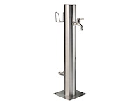 Westfalia - wasserwelten - waterzuil rvs met 2 aftapkranen incl. slanghouder - afbeelding 1 van  4