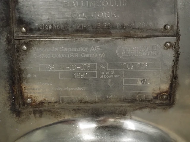 Westfalia separator ag - afbeelding 8 van  8