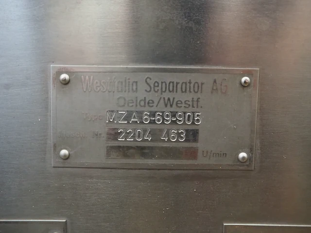 Westfalia separator ag - afbeelding 2 van  10