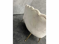 Westwing - design sofa beige - schelp velvet - afbeelding 2 van  12