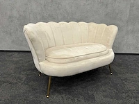Westwing - design sofa beige - schelp velvet
