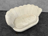 Westwing - design sofa beige - schelp velvet - afbeelding 5 van  12