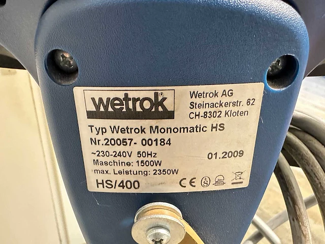 Wetrok - 2009 - monomatic hs - vloerreiniger - afbeelding 4 van  4