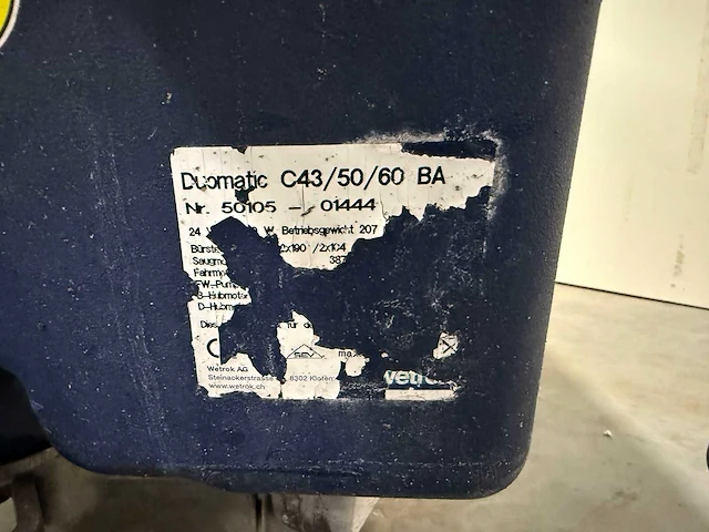 Wetrok - duomatic c43/50/60 ba - schrobzuigmachine - afbeelding 7 van  9