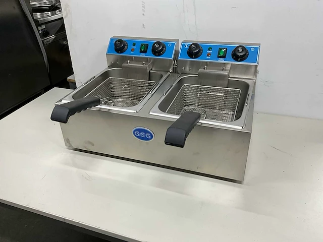 Wf-102 dubbele friteuse - afbeelding 1 van  9