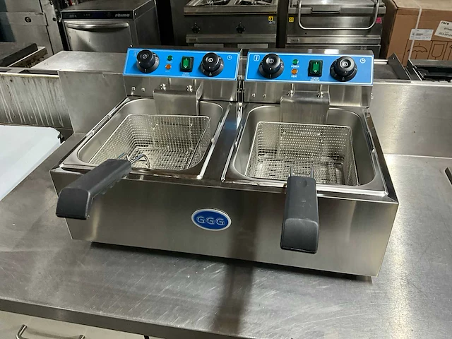 Wf-102 dubbele friteuse - afbeelding 1 van  9