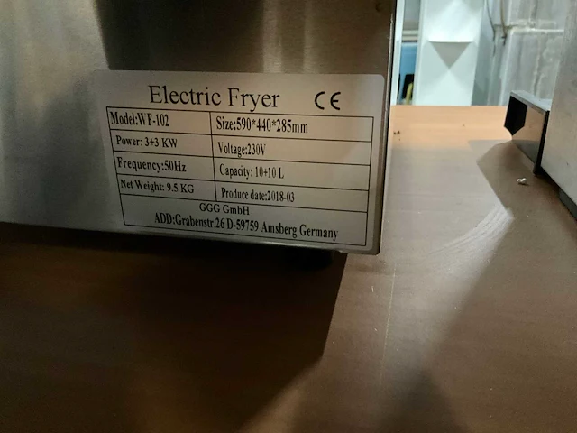 Wf-102 dubbele friteuse - afbeelding 6 van  6