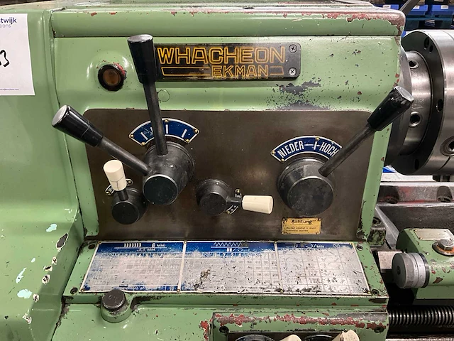 Whacheon ekman wl 435x1000 universele draaibank - afbeelding 15 van  17