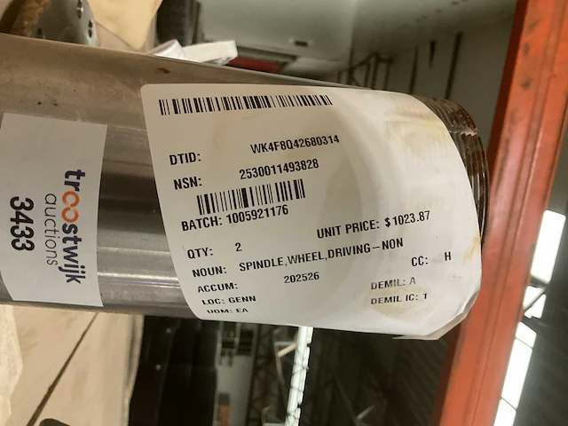 Wheel spindle - afbeelding 3 van  3