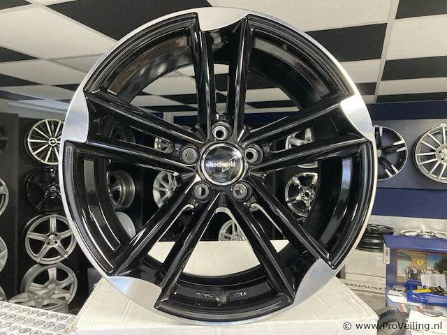 Wheelworld wh27 aluminium velgenset - 5x112 8j et35 - afbeelding 1 van  1