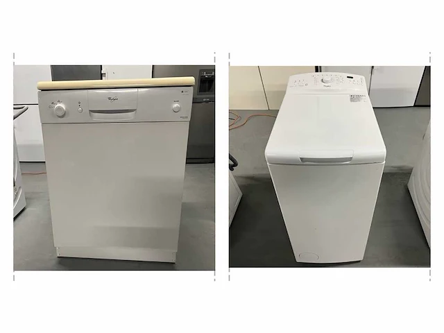 Whirlpool - - whirlpool vaatwasser + whirlpool wasmachine bovenlader - afbeelding 1 van  15