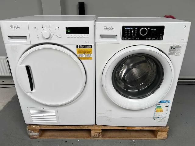 Whirlpool - wasmachine + whirlpool droger - afbeelding 1 van  12