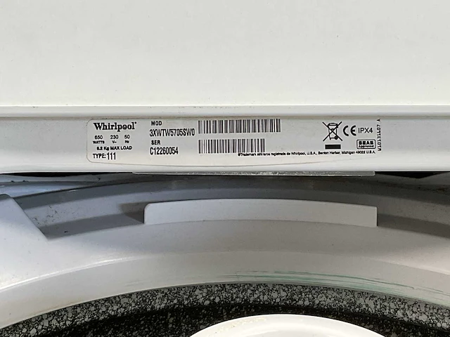 Whirlpool 3xwtw5705swo wasmachine - afbeelding 6 van  6