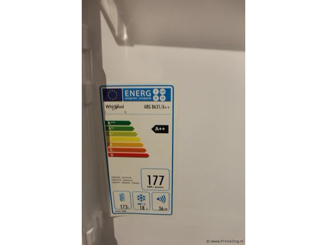 Whirlpool koelkast arg 8631 a++ - afbeelding 4 van  8