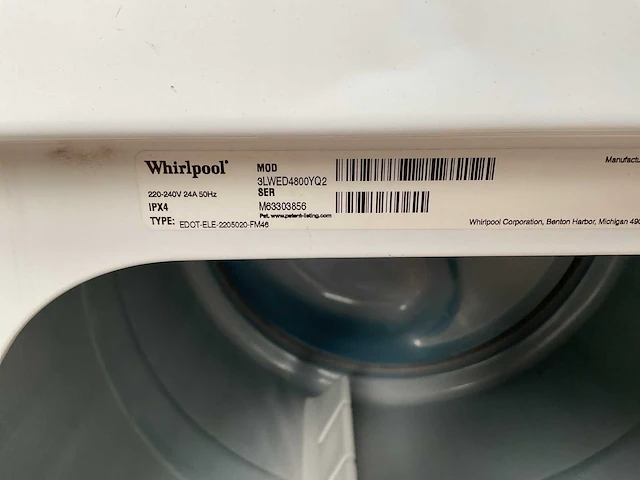 Whirlpool wasdroger (3x) - afbeelding 9 van  10