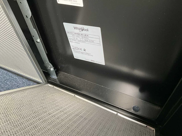 Whirlpool whbs95lmk afzuigkap - afbeelding 2 van  3