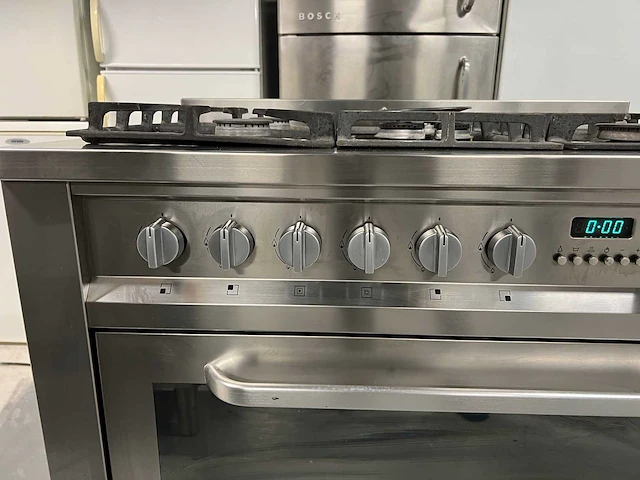 Whirlpool,samsung - smeg zwart koelkast+ ariston 5 pits gasfornuis rvs +samsung combimagnetron - afbeelding 2 van  22