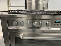 Whirlpool,samsung - smeg zwart koelkast+ ariston 5 pits gasfornuis rvs +samsung combimagnetron - afbeelding 2 van  22