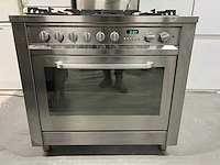 Whirlpool,samsung - smeg zwart koelkast+ ariston 5 pits gasfornuis rvs +samsung combimagnetron - afbeelding 21 van  22