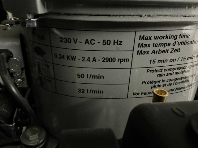 Whisp air cw50/60 luchtcompressor - afbeelding 5 van  7