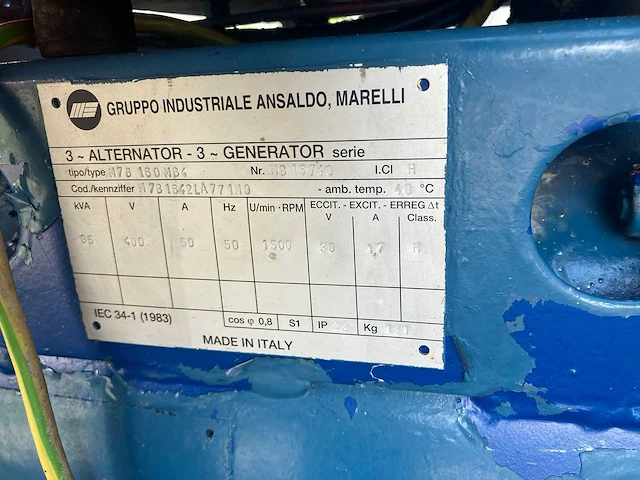 White / alternator 3 - generator set 36 kva - stroomgenerator - afbeelding 10 van  11