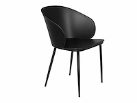 White label gigi all black eetkamerstoelen (8x) - afbeelding 1 van  7