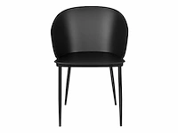 White label gigi all black eetkamerstoelen (8x) - afbeelding 2 van  7