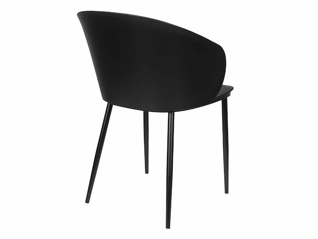 White label gigi all black eetkamerstoelen (8x) - afbeelding 3 van  7