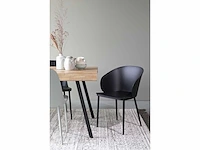 White label gigi all black eetkamerstoelen (8x) - afbeelding 4 van  7