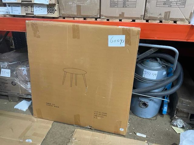 White label living everton teakhout 110cm eetkamertafel - afbeelding 2 van  2