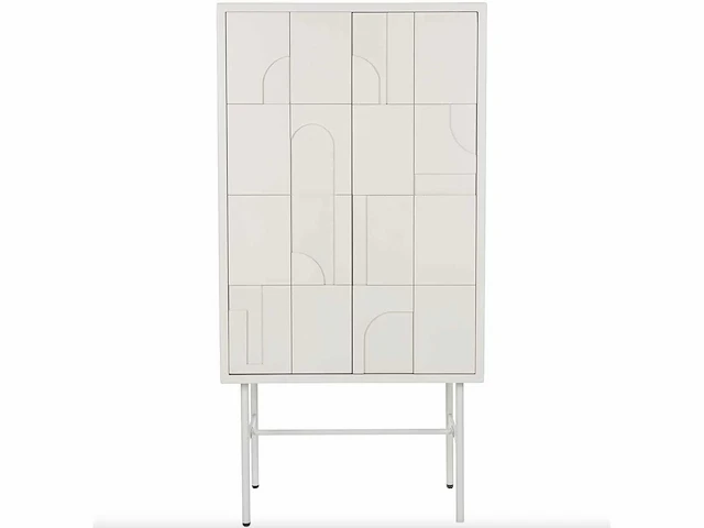 White label living funk beige high opbergkast - afbeelding 3 van  12