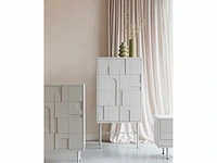 White label living funk beige high opbergkast - afbeelding 1 van  12