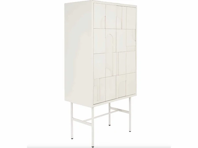 White label living funk beige high opbergkast - afbeelding 6 van  12