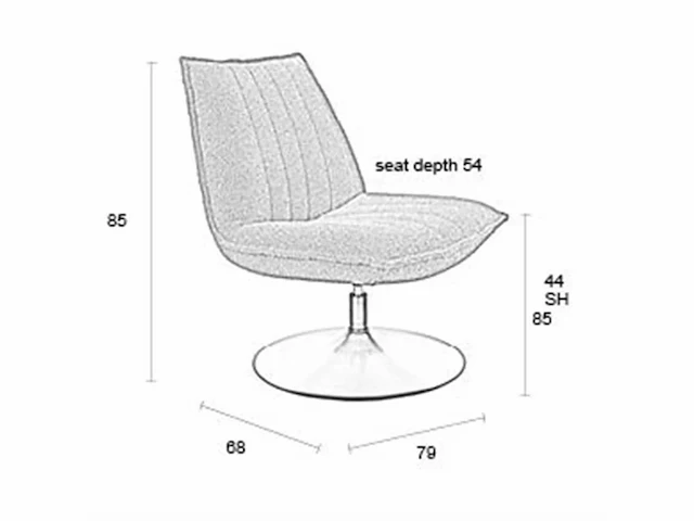 White label living jax boucle fauteuil - afbeelding 4 van  15