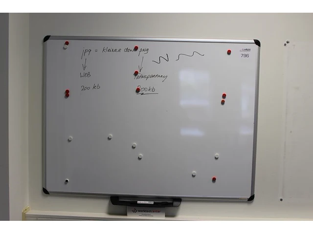 Whiteboard 120 x 90 cm - afbeelding 1 van  2