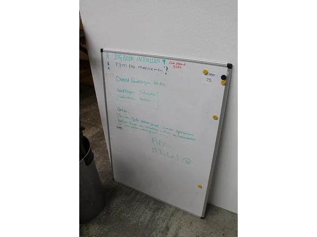 Whiteboard 90 x 120 cm. - afbeelding 2 van  2