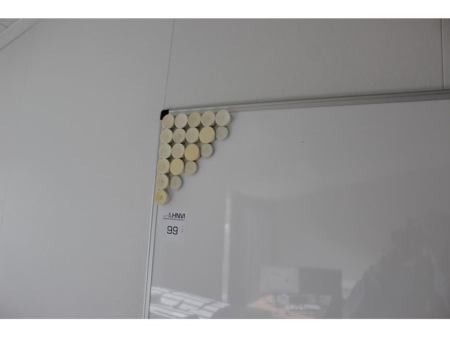 Whiteboard. afmeting. 180 x 90 cm. - afbeelding 2 van  2