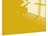 Whiteboard glas solid canary yellow 120x240 cm sam creative, gsccm120240 - afbeelding 1 van  2