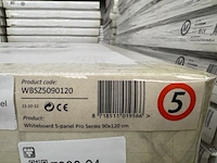 Whiteboard pro series emaille 5-vlaks 90x120 cm sam creative, wbsz5090120 - afbeelding 3 van  3