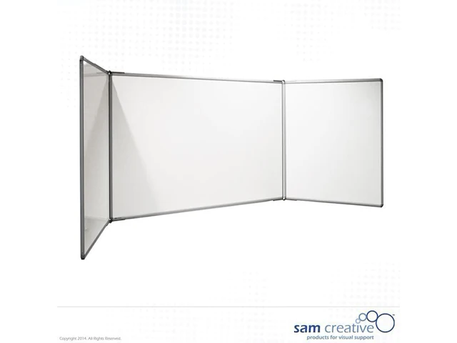 Whiteboard pro series emaille 5-vlaks 90x120 cm sam creative, wbsz5090120 - afbeelding 1 van  2