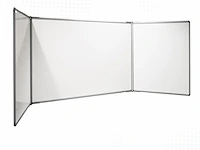 Whiteboard pro series emaille 5-vlaks 90x120 cm sam creative, wbsz5090120 - afbeelding 1 van  2