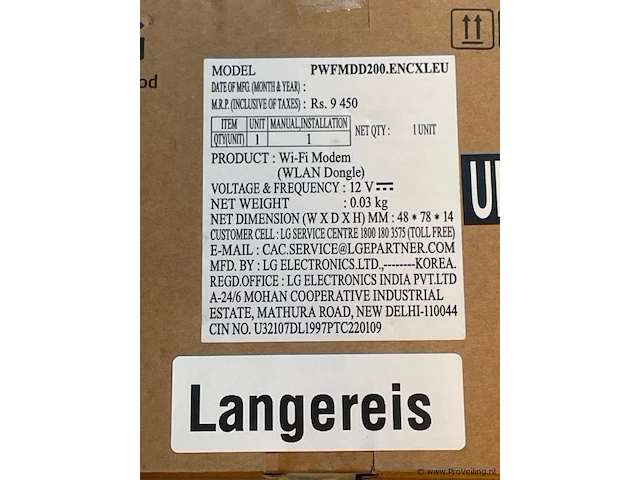 Wi-fi modem pwfmdd200.encxleu - afbeelding 3 van  3