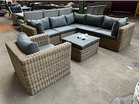 Wicker lounge set hoekbank