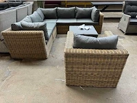 Wicker lounge set hoekbank - afbeelding 2 van  3